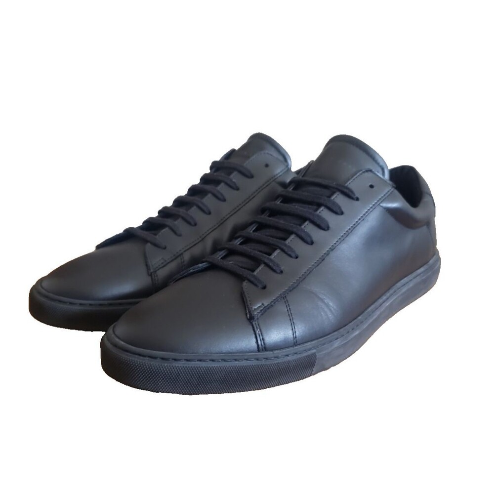 OLIVER CABELL Shoes Men's Size 12.5 EU 47 Black Leather Low 1 Sneakers Italy